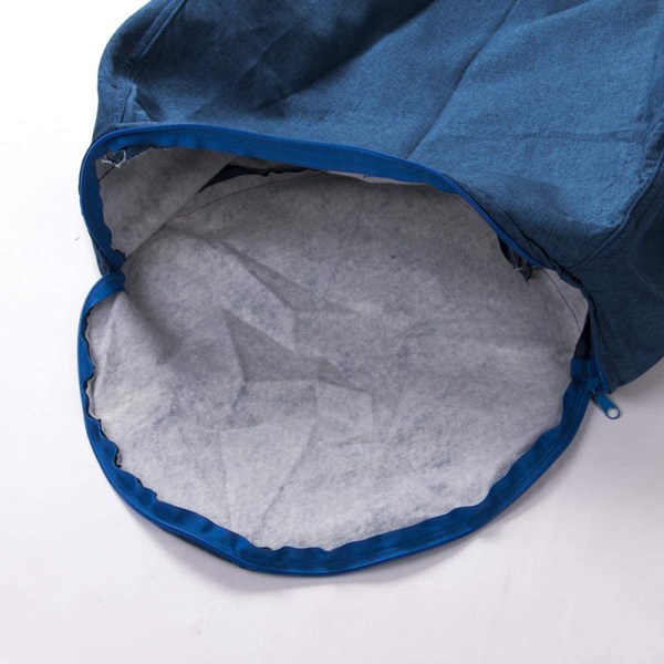 Bønnepose Trekk Lazy Sofa Komfortabel Ensfarget Solseng Bønnepose Trekk for Stue Hjemmeinnredning Blue 85*105cm