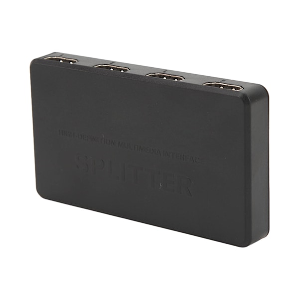 Video Splitter 1 Inn 4 Ut 4K 1080P Støttet Plug and Play Anti-Interferens HD Splitter for Stasjonær Datamaskin