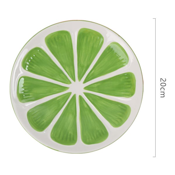 Sødt Håndmalede Frugt Citron Designede Keramiske Små Skåle Til plate