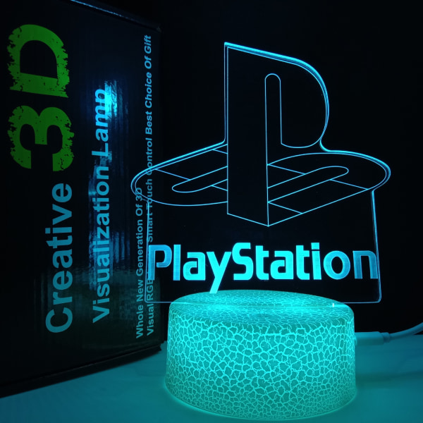 Kreativ gave Spilrum Dekoration Natlampe Crack Model Crack Base Playstation Crack Touch Colorful Set