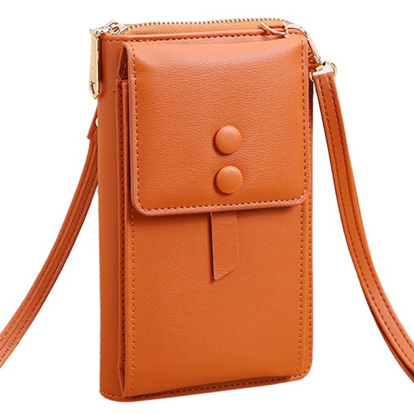 Matkapuhelinlaukku uusi muoti naisten pu lompakko yksinkertainen läppä