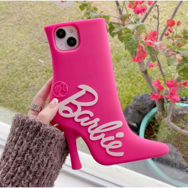 Stötsäkert Barbie högklackat phone case Red iphone 14