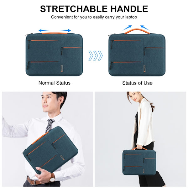HAWEEL 14,0 tum-15,0 tum Universal Laptop Sleeve Case Handväska Navy Blue