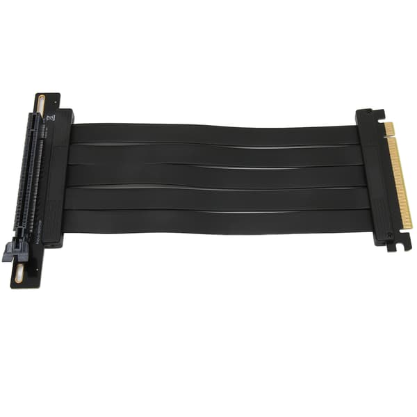 PCIE 4.0 X16 Riser Kabel Grafikkort Forlængerkabel 90 Grader Høj Hastighed GPU Adapter Kabel Sort