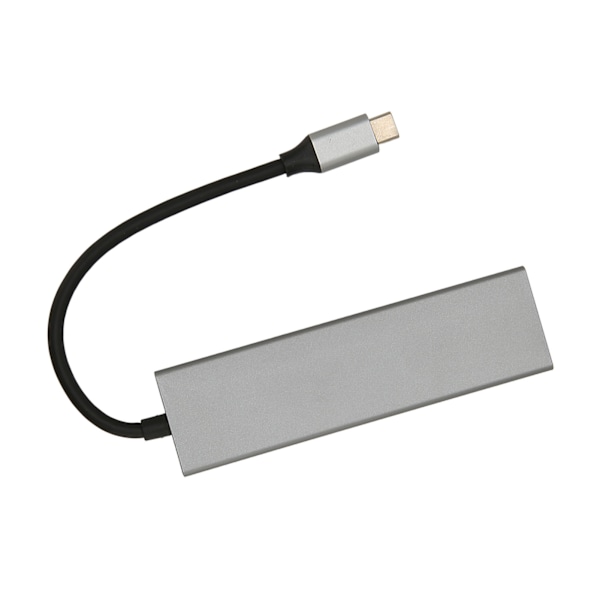 USB C Hub 6 i 1 Aluminiumlegering 100W PD Laddning 4K UHD 5Gbps Överföring USB C Splitter för TV Monitor Projektor