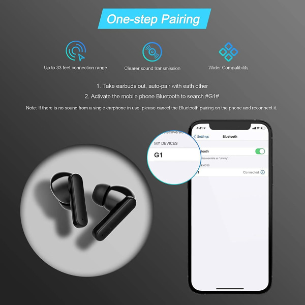 Trådløse bluetooth-hodetelefoner, Chronus gaming-hodetelefoner med mikrofon