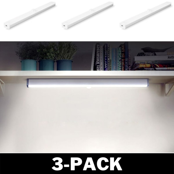 LED-belysning - Lampe med bevegelsessensor 30cm 3-Pack
