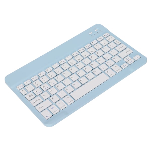Trådlöst tangentbord med skärmlåsfunktion, litet, portabelt, stabil anslutning, lång batteritid, mini trådlöst tangentbord för PC Blå
