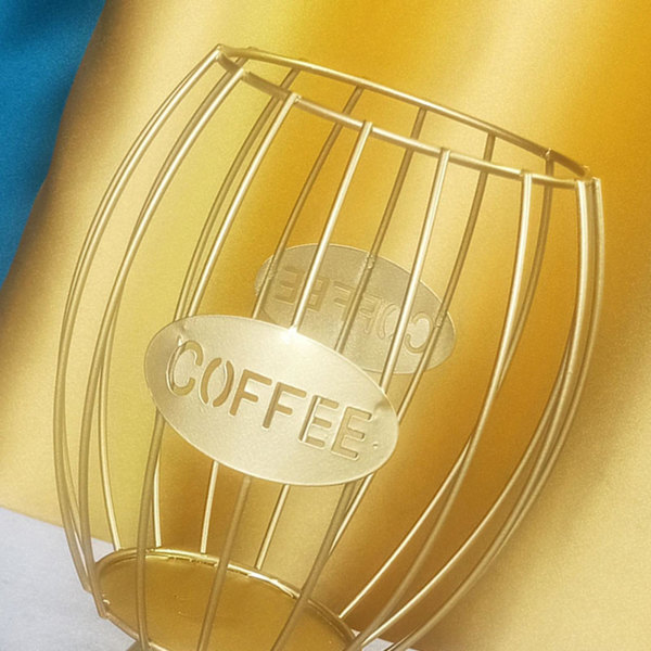 1/2/3/5 Coffee Pod Holder För Espresso Pod Elegant Container Gold 1 Pc