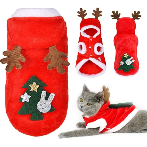Cat Dog jouluasu polyesteri Hirvi jouluasu lemmikeille