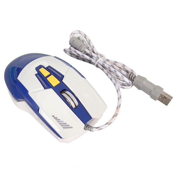 Sportsbilformet Kablet Gamingmus USB Optisk Datamus LED-lys 4 Justerbar DPI Opptil 3200 Datamus Blå