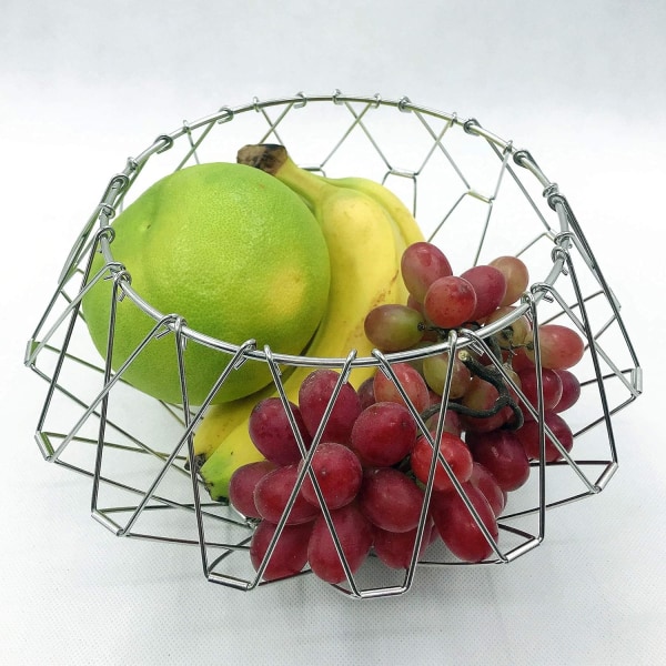 Trådfruktskål Fruktkorg Förvaring av behållare i rostfritt stål