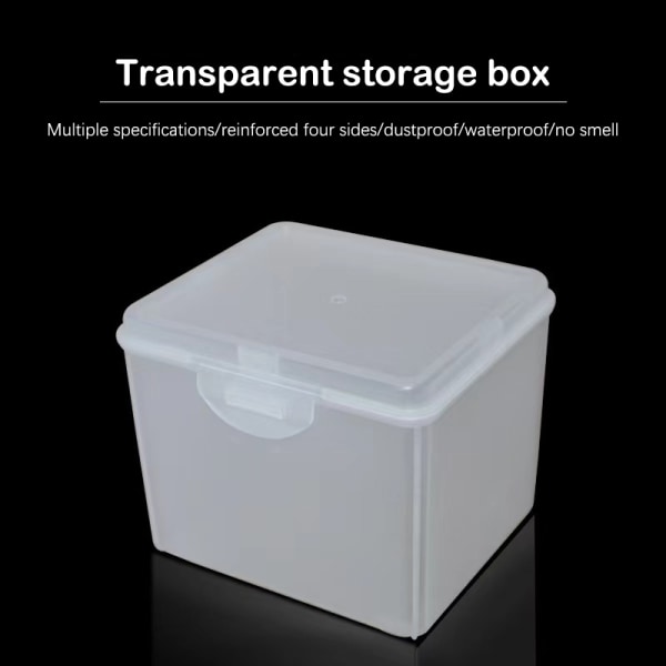 Flip Transparent Desktop Storage Box ED Strålkastare Förpackning Bo L