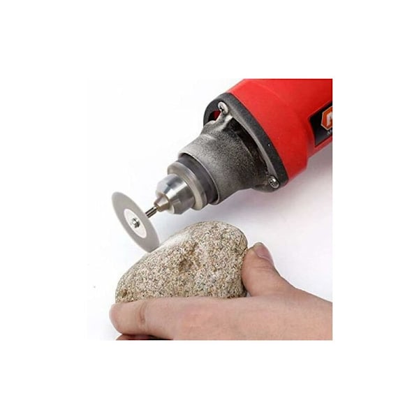 10x Mini Diamant Skæreskive Hjul Savblad Sæt Til Roterende Værktøj, til skæring, savning, trimning, slibning og boring af hårde materialer (22mm)