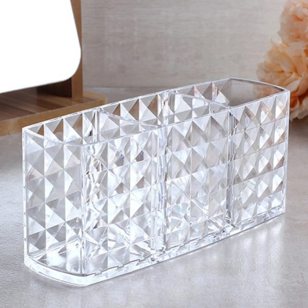 Multifunktionelt opbevaringsetui til etui Klar akryl Holdbar transparent 18,8*6,4*8,1cm