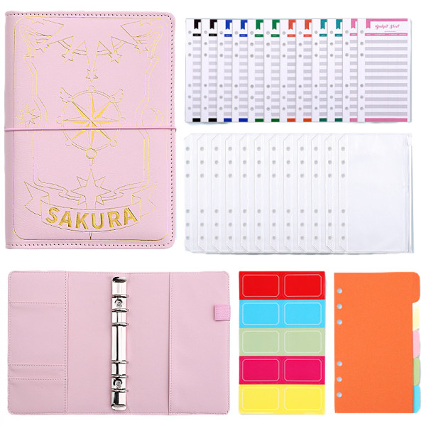 Journal 6 Ringpärm Notebook PU Journal Writing Notebook