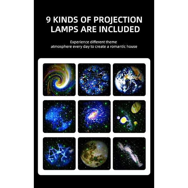 Stjerneprojektor LED - Galaxy Star Projector