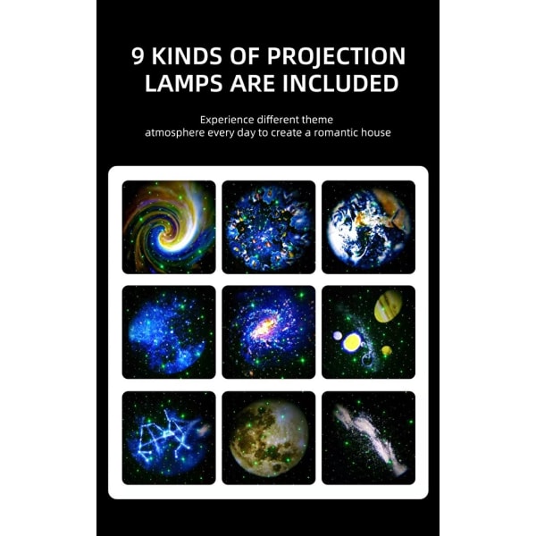 Tähtiprojektori LED - Galaxy Star -projektori