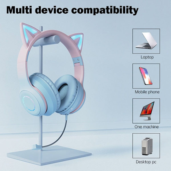 Bluetooth-kuulokkeet Langaton Kuulokemikrofoni SININEN blue