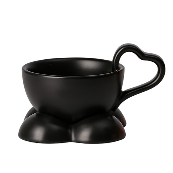kaffekopp, set med bricka, lämplig för familjen 160ml