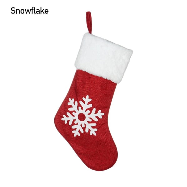 Julstrumpväska Presentpåsar SNOWFLAKE SNOWFLAKE