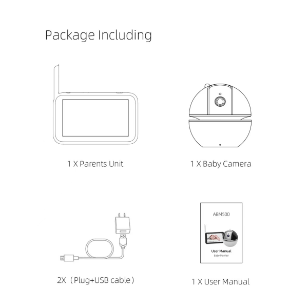 5 tums Baby Monitor Baby Monitor Baby Monitor Baby Monitor Factory Direct Supply European Regulation EU