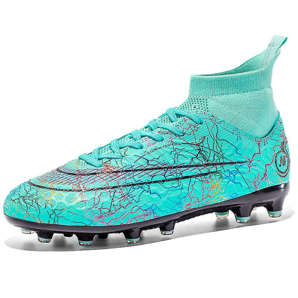 Fotbollsskor för män Halkfria fotbollsskor Klossar Gräs Fotbollssneakers Yj068a Blue 43