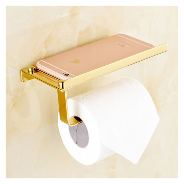 Kampagne Rustfrit stål Toiletpapirholder Vægmonteret telefon