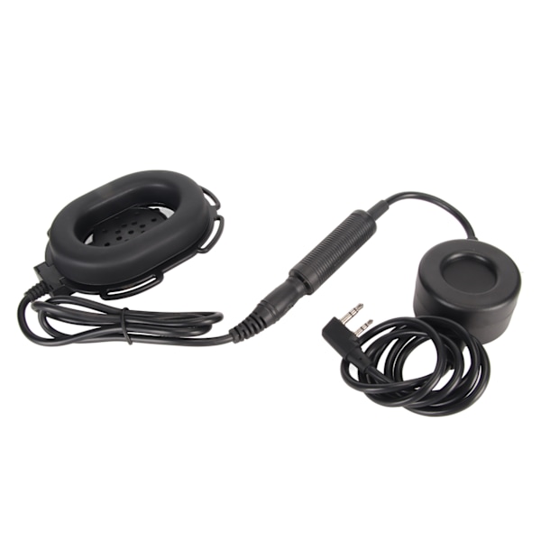 Walkie Talkie Headset med Mikrofon Vattentät 2 Pin K Kontakt 2-Vägs Radio Headset med PTT Adapter för Kenwood för HYT för TYT