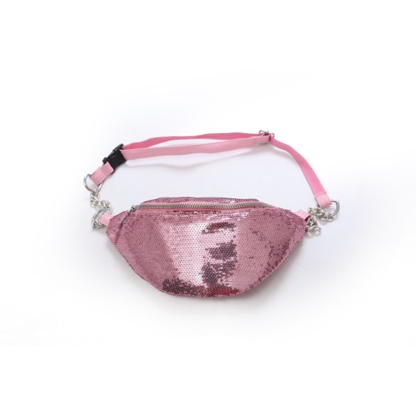 Mænd Kvinder Fanny Pack Midjeväske Vind Trendig Brystmode Crossbody Lille Personlig Pink