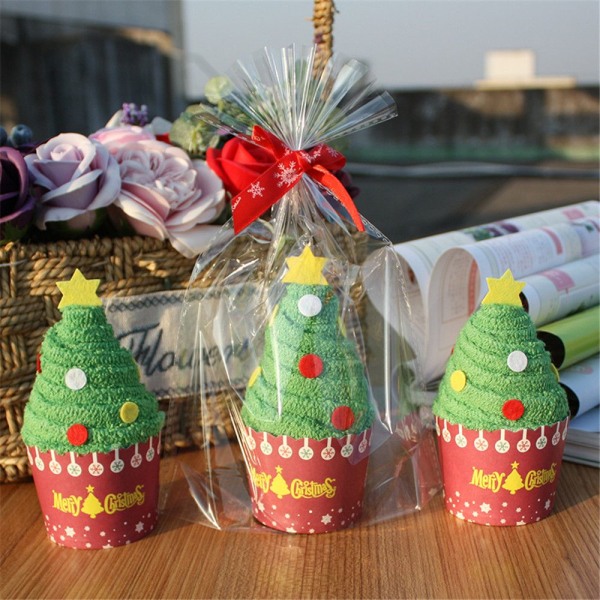 Cupcake bomullshandduk God julklapp A A