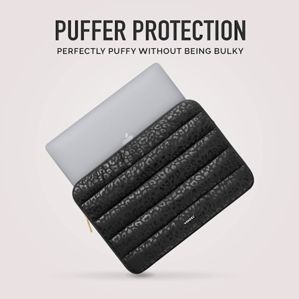 13-14 print sött bärbar fodral för kvinnor. Case Cover för MacBook Pro 14 tum, MacBook Air M2 sleeve 13 tum, iPad Pro 12,9 Black