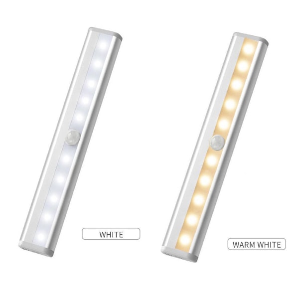 2 x LED-lampa med rörelsesensor multicolor White Light / Warm Light