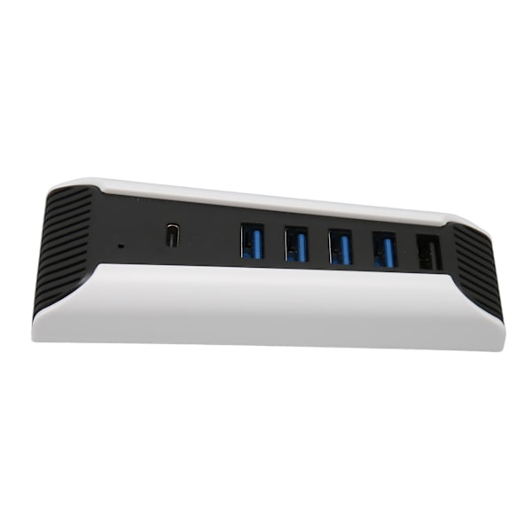 5-porttinen USB-nopean laajennushubi, 4x USB 2.0, 1x USB-pikalatausportti, 1x USB C Plug and Play USB-hubi PS5:lle