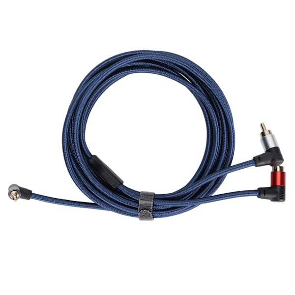 3,5 mm Hane till 2RCA Hona Kabel Vinkel 3,5 mm till RCA Ljudkabel för Smartphones MP3 Surfplattor 3 m