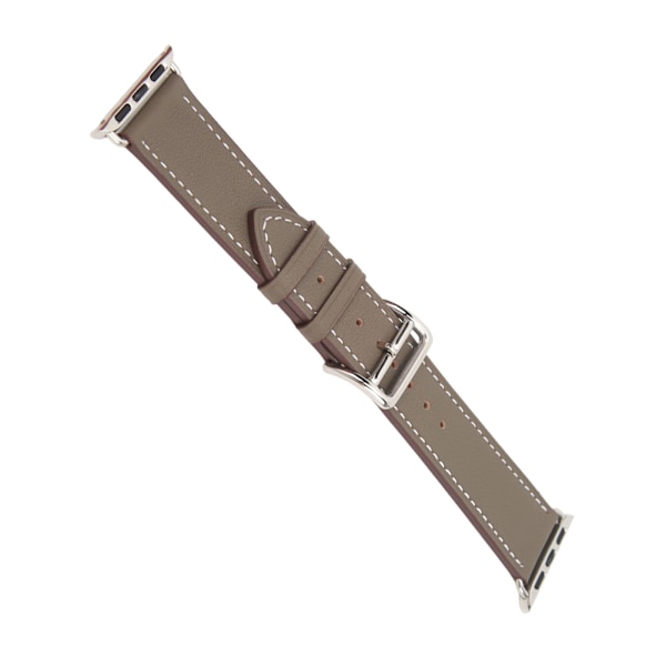 Smartklokke Lærreim Universal Smartklokke Erstatningsreim for IWatch Serie SE 8 7 6 5 4 3 2 1 38mm 40mm 41mm Grå
