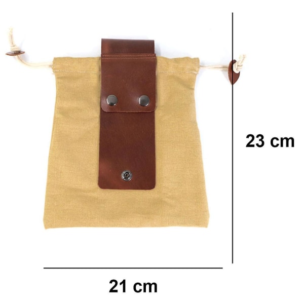 Canvas fôrpose, hagefruktplukkpose, soppfo