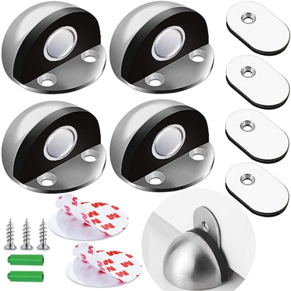 Magneettinen ovisulkija 4 osaa, ruostumattomasta teräksestä