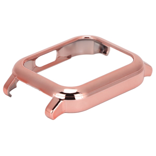 PC Deksel Beskyttelsesetui for Xiaomi Haylou Solar LS02 Smartklokke Plast Anti-fall Beskyttelsesramme Rose Rosa