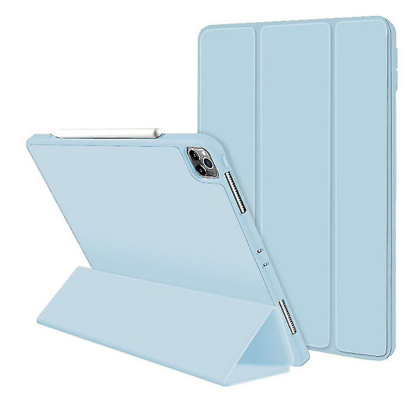 För Ipad Pro 11 tums cover, kraftigt magnetiskt cover（LJUSBLÅT）