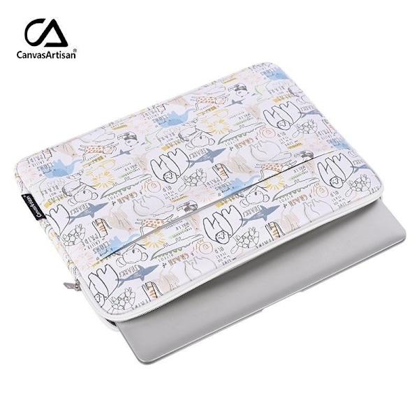 Computer taske laptop sleeve / etui til bærbar computer hvid 13 tommer