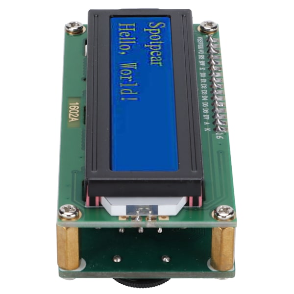 LCD Display Modul 1602 Skjerm Utvidelseskort Tilbehør for Raspberry Pi Pico 4Bit Parallellport