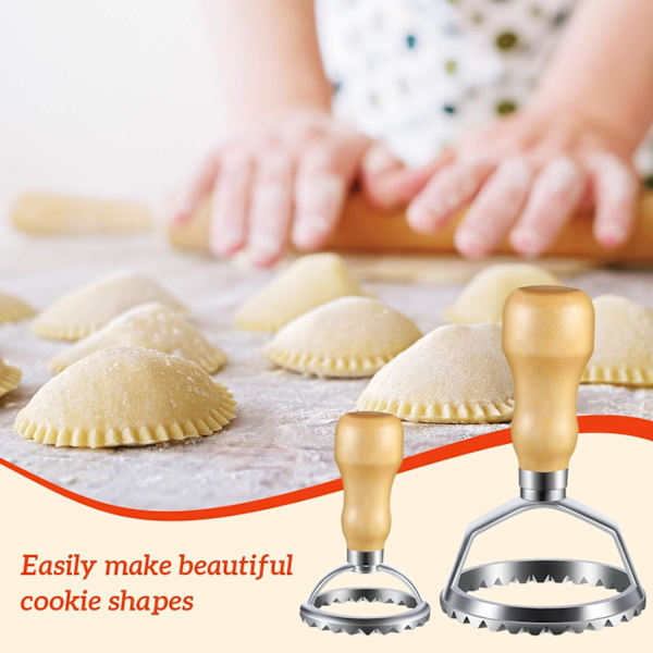 8 delar kinesisk rostfritt stål Dumplings Maker Set