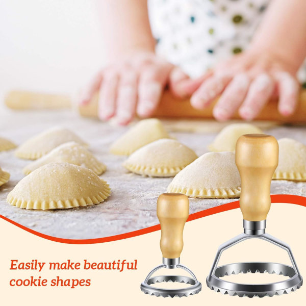 8 deler kinesisk rustfritt stål Dumplings Maker Set