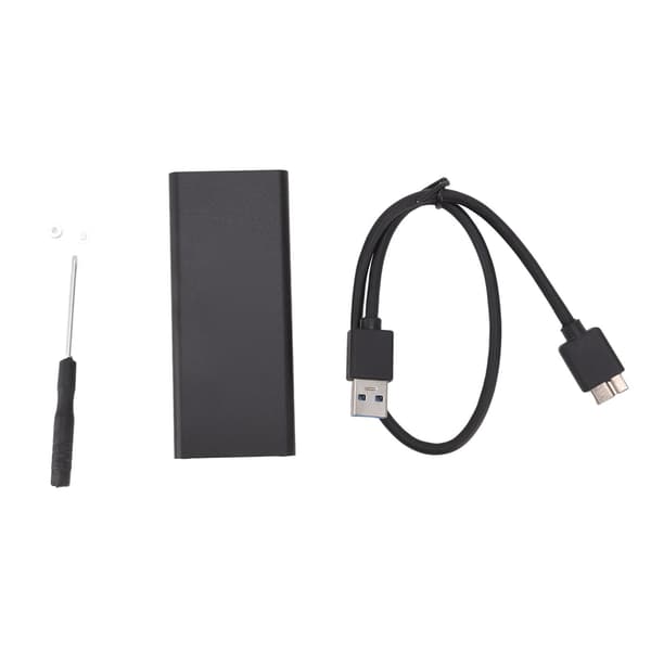 MSATA til USB3.0 Kabinet Adapter Case 6Gbps Sort MSATA SSD Adapter til 30x30mm 50x30mm Ekstern SSD Harddisk