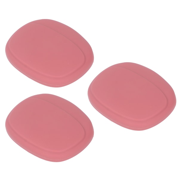 3 st Hörlursfodral Skyddande Bärväska Portabel Mini Silikon Förvaring Hörlursväska för Hemma Rosa