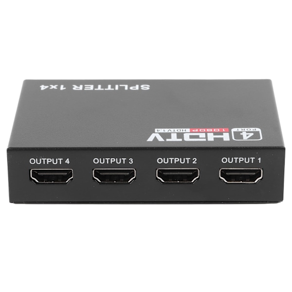 Video Splitter 1 In 4 Ut 1080P Stöds Plug and Play USB-driven Legeringsfodral HD-splitter för stationär dator