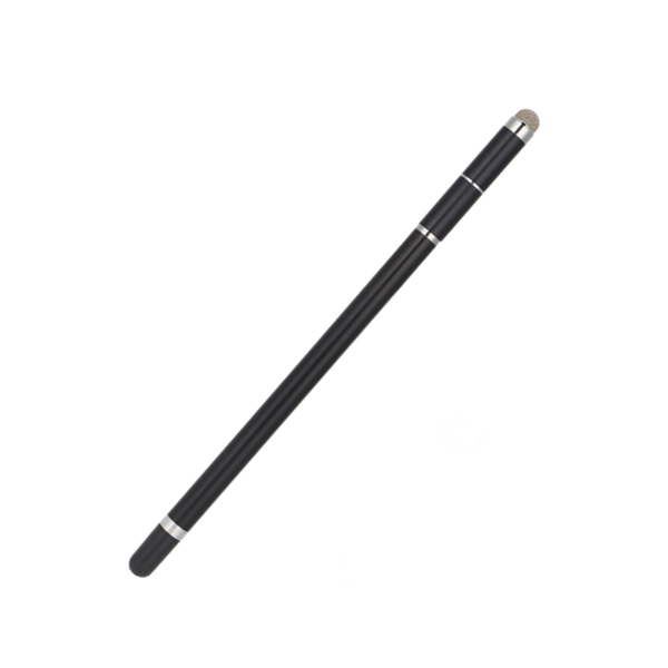 Stylus Pen 4 i 1 Slidstærk Fiber Nib Mobiltelefon Tablet Maleri Håndskrift Kapacitiv Stylus Sort