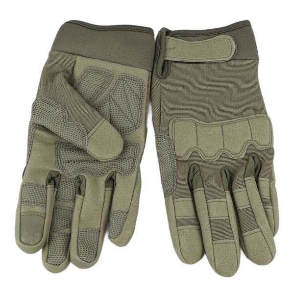 Klatrehandsker Sensitivt Touch Justerbare Fortykket Nylon EVA Antislip Grøn Polstret Håndflade Klatrehandsker til Udendørs