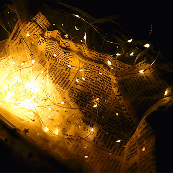 Halloween-dekorasjoner Fairy String Lights for festdekorasjoner white
